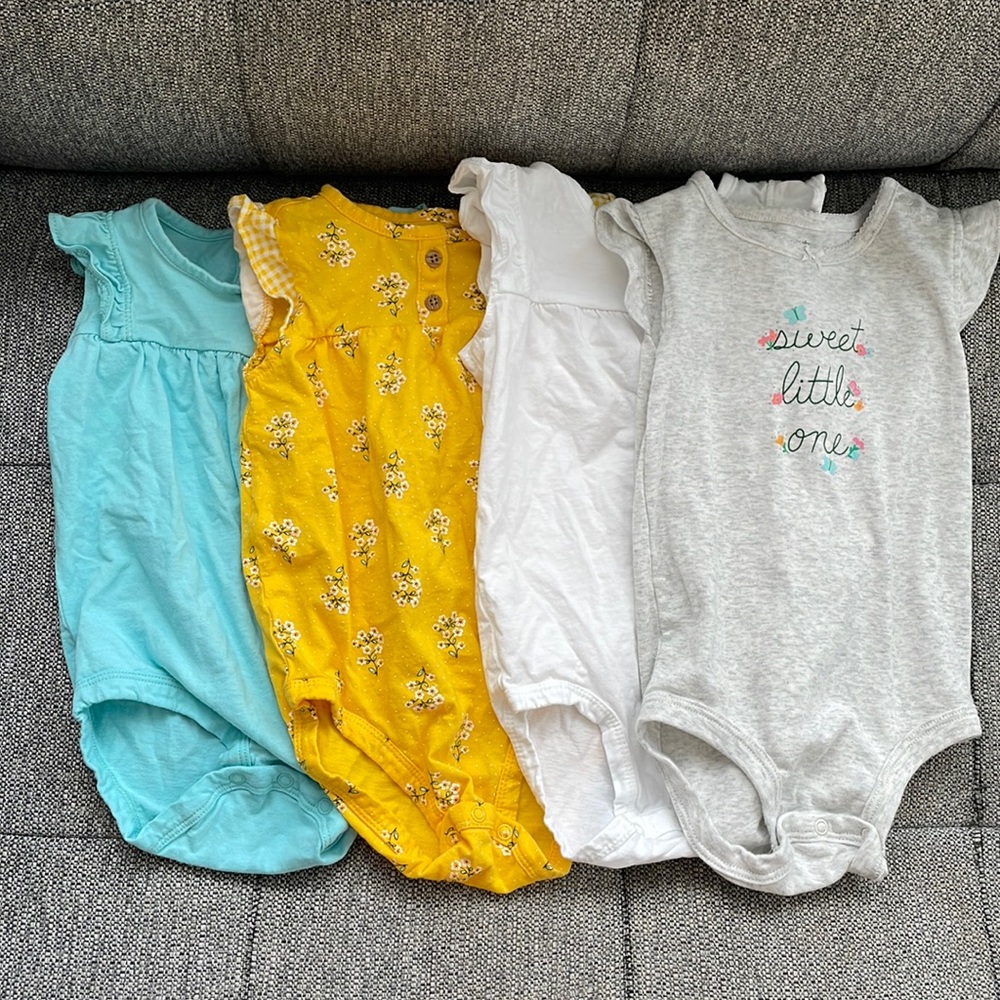 Carter’s Baby Girl Onesies 24m
